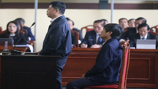 Nguyễn Văn Dương trong phiên tòa xét xử